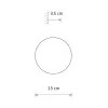 Бра, настінний світильник Nowodvorski 11288 Ring Timber S LED 1x7W 3000K 60Lm IP20 коричневий