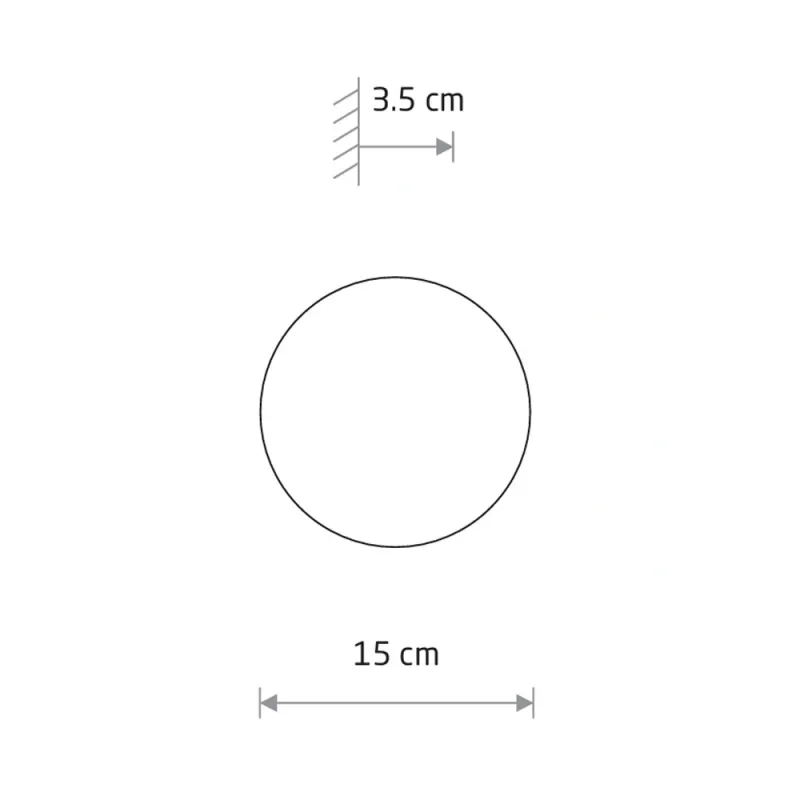 Бра, настінний світильник Nowodvorski 11288 Ring Timber S LED 1x7W 3000K 60Lm IP20 коричневий