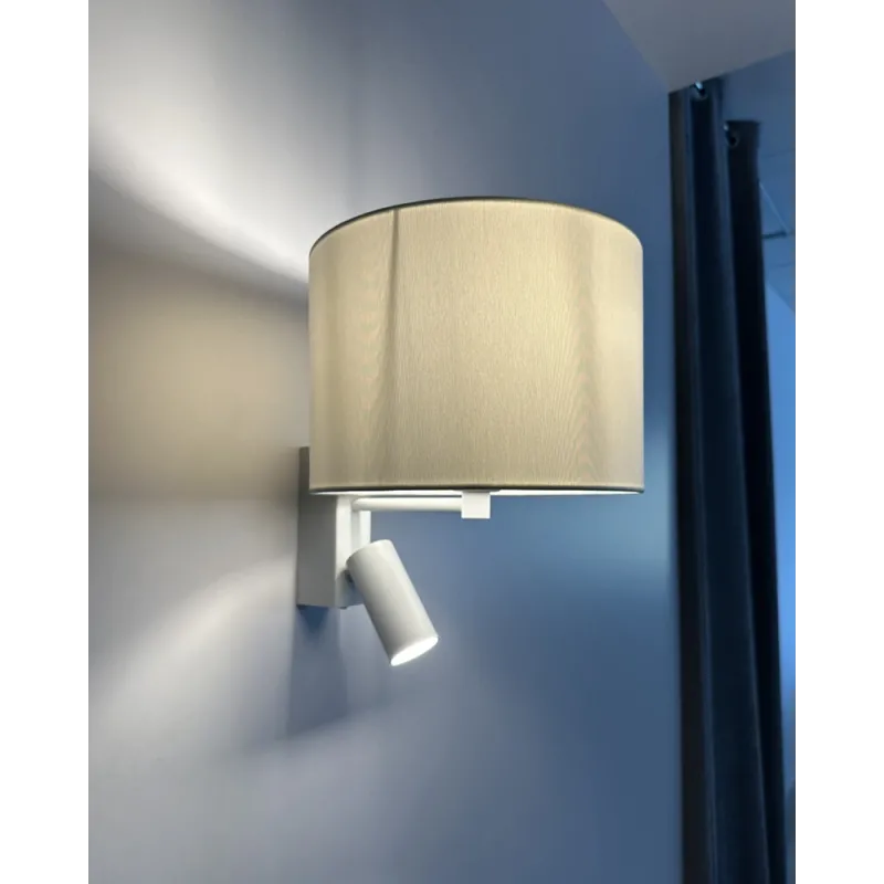 Бра, настінний світильник Nowodvorski 11520 Lusso E27+GU10 (R35) 10W+10W IP20 білий