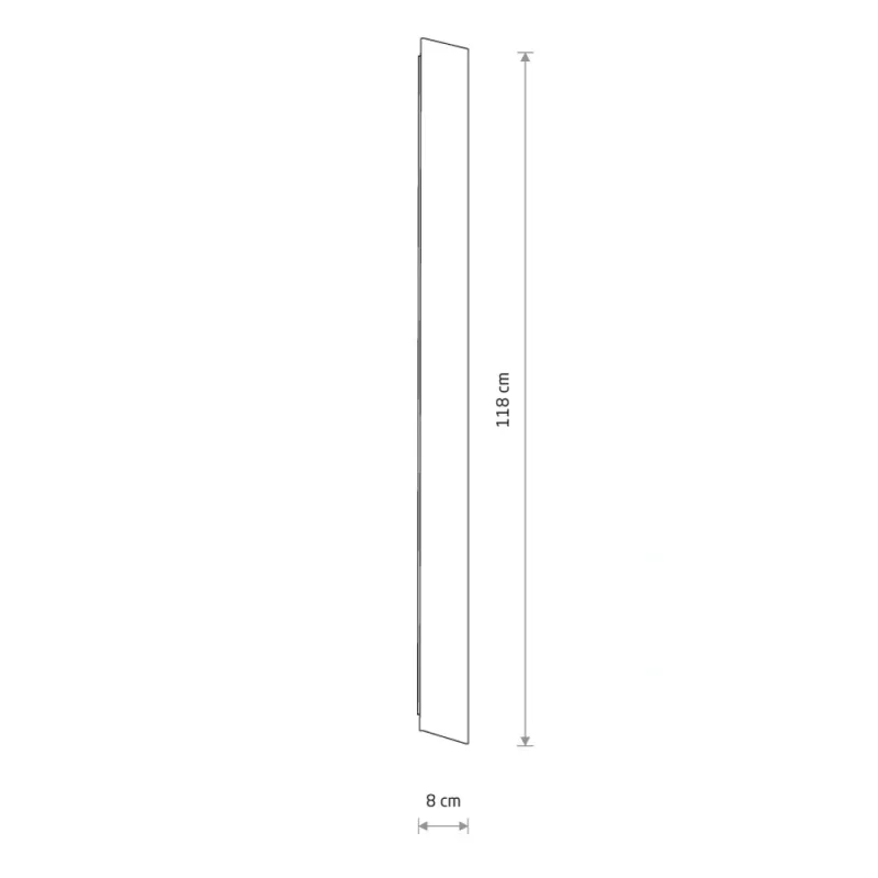 Бра, настінний світильник Nowodvorski 11883 Comma LED M 1x25W 3000K 1200Lm IP20 білий