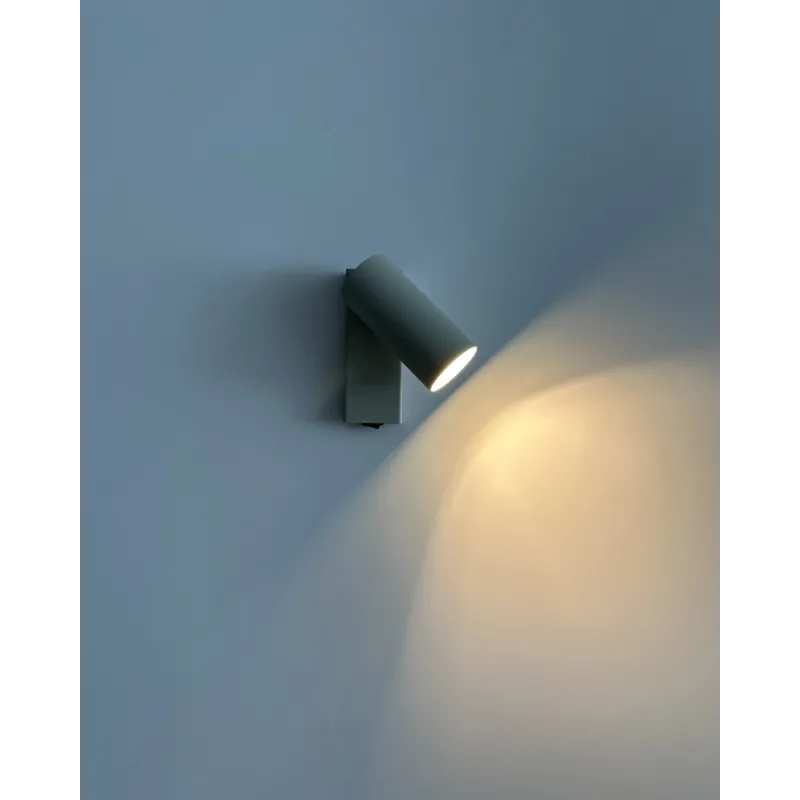 Бра, настінний світильник Nowodvorski 11765 Fourty GU10 1x10W IP20 світло-сірий