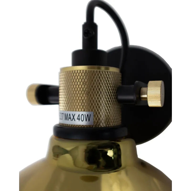 Бра, настінний світильник Nowodvorski 9155 Amalfi E27 1x25W IP20 золотий