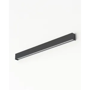 Бра, настінний світильник Nowodvorski 7561 Straight Wall LED T8LED 1x16W 3000K 2300Lm IP20 графітовий