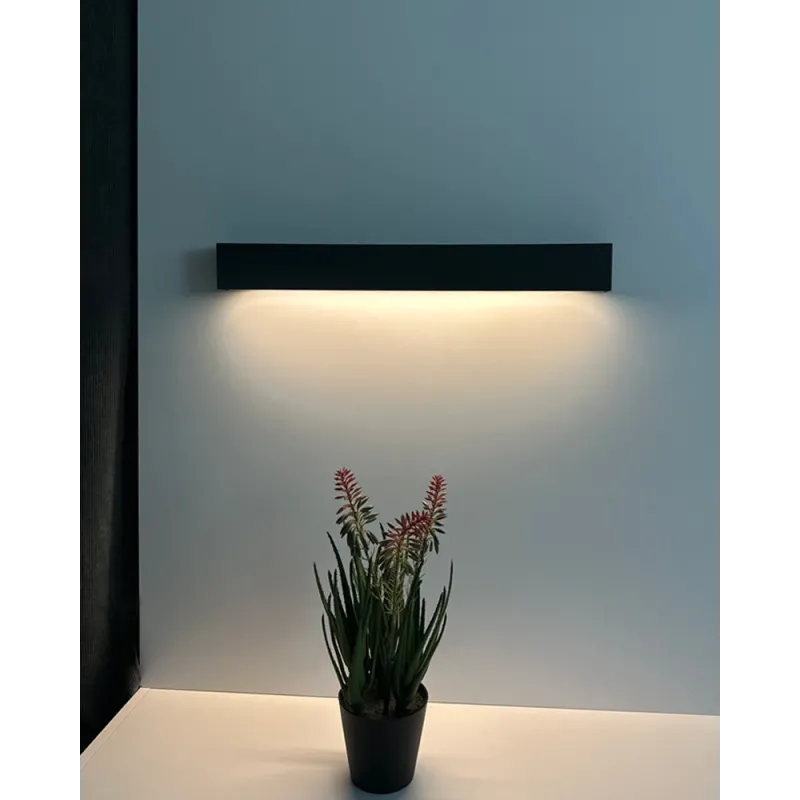 Бра, настінний світильник Nowodvorski 7562 Straight Wall LED T8LED 1x11W 3000K 1700Lm IP20 графітовий