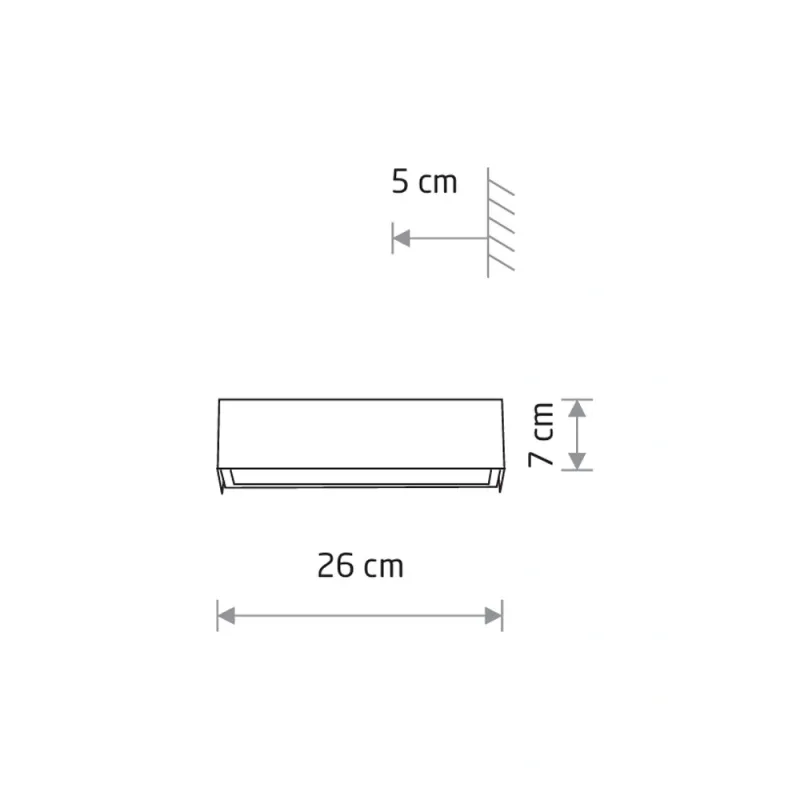 Бра, настінний світильник Nowodvorski 7601 Straight Wall Е14 1x10W IP20 чорний
