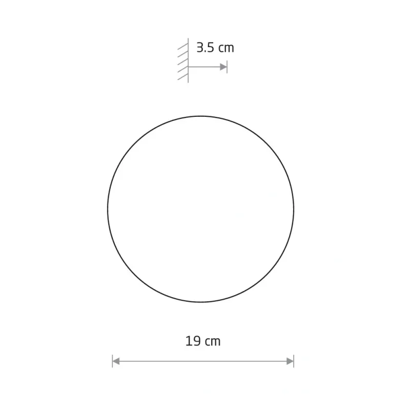 Бра, настінний світильник Nowodvorski 10276 Ring Mirror S LED 1x7W 3000K 30Lm IP20