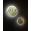 Бра, настінний світильник Nowodvorski 10280 Ring Wood S LED 1x7W 3000K 60Lm IP20 золотий