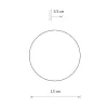 Бра, настінний світильник Nowodvorski 10280 Ring Wood S LED 1x7W 3000K 60Lm IP20 золотий