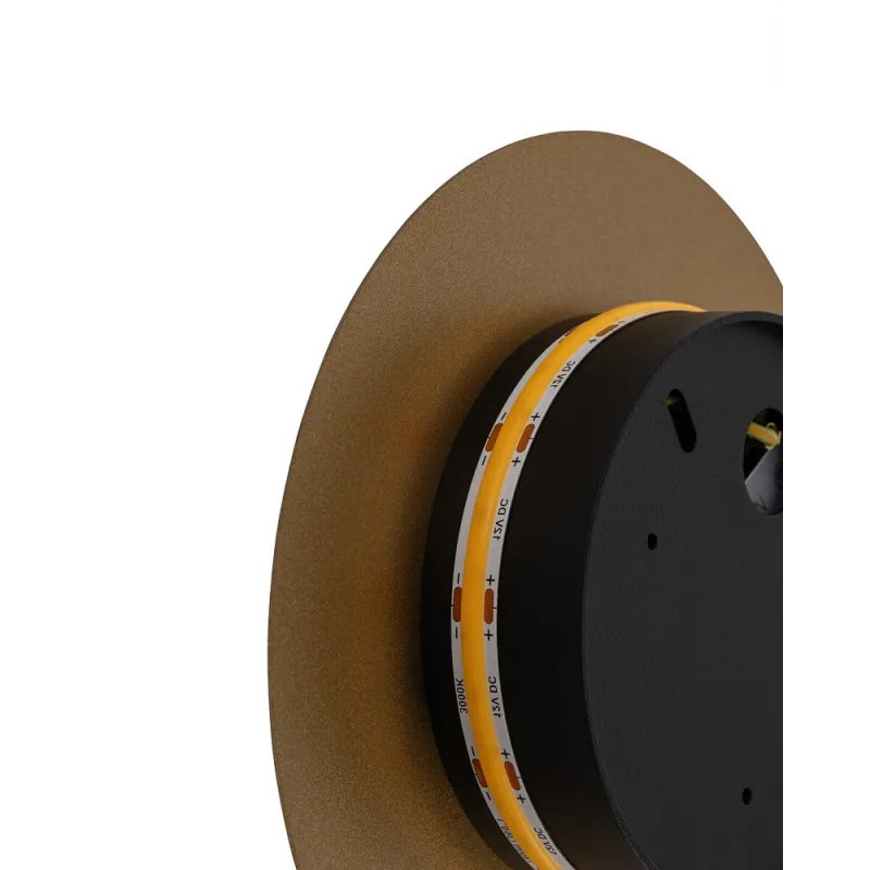 Бра, настінний світильник Nowodvorski 10317 Ring S LED 1x7W 3000K 60Lm IP20 золотий