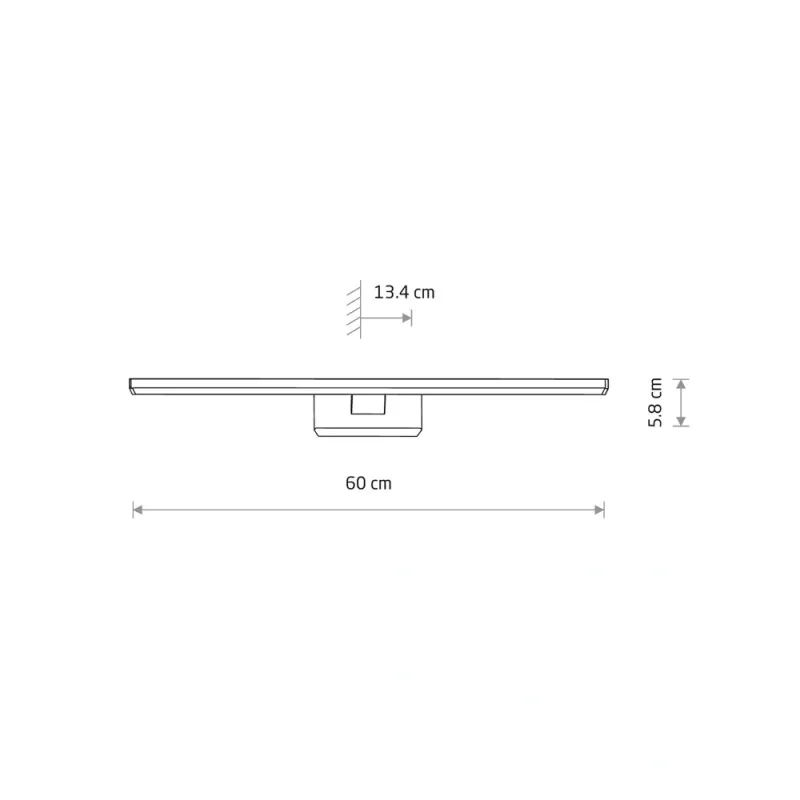 Світильник підсвітка для дзеркала Nowodvorski 8131 Picasso LED 1x12W 4000K 900Lm IP44 хром