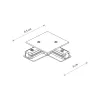 З'єднувач кутовий Nowodvorski 8970 Profile Recessed L-connector IP20 білий