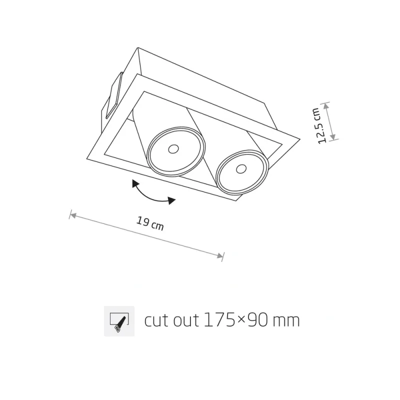 Точковий світильник Nowodvorski 8938 Eye Mod GU10 2x10W IP20 білий