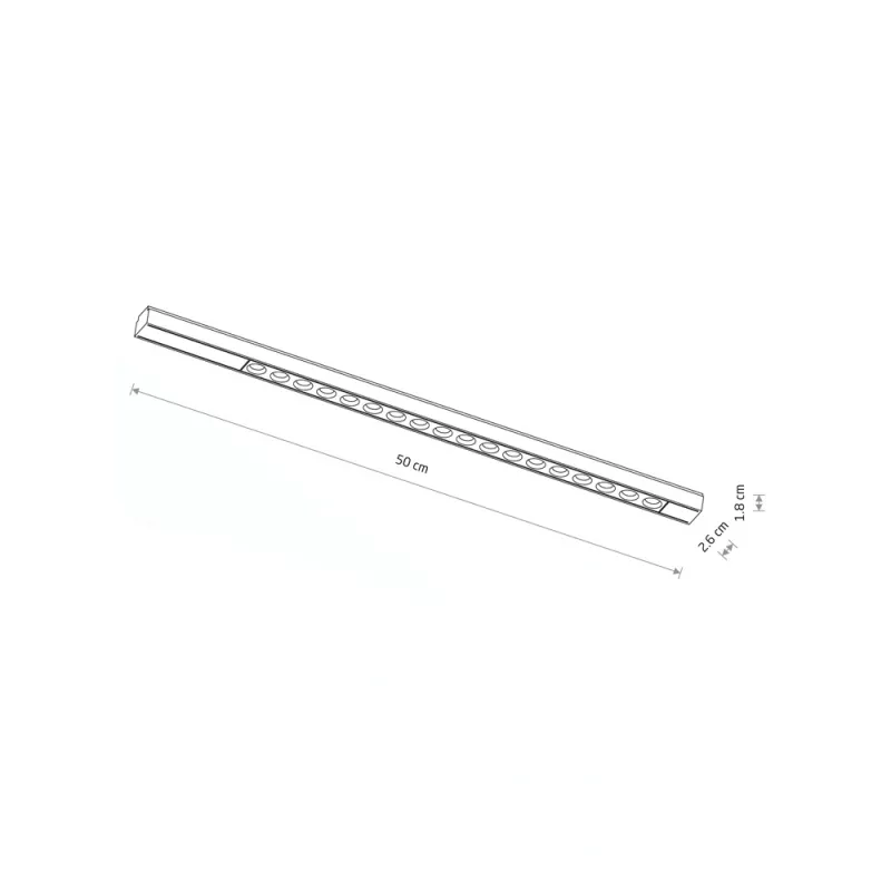 Магнітний трековий світильник Nowodvorski 11306 UT-LVM Focus LED 1x18W 3000K 1500Lm IP20 чорний
