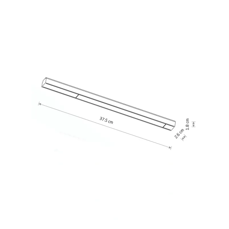 Магнітний трековий світильник Nowodvorski 11307 UT-LVM Line LED 1x12W 3000K 1000Lm IP20 чорний
