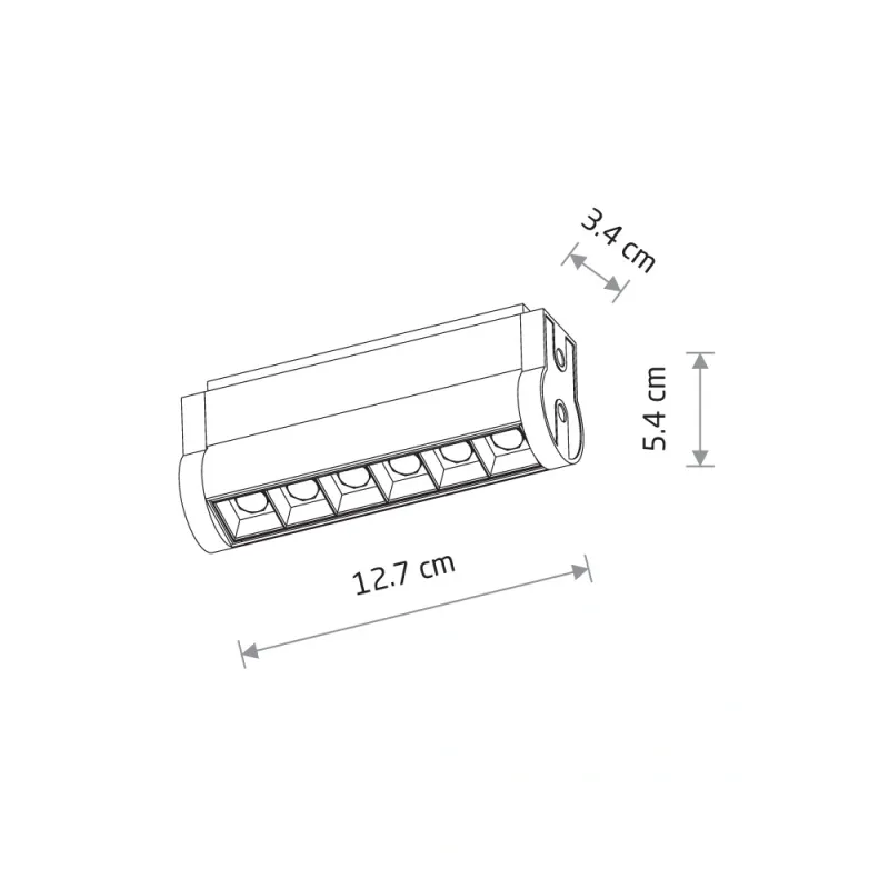 Магнітний трековий світильник Nowodvorski 11310 UT-LVM Focus Swing LED 1x6W 500Lm IP20 чорний
