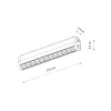 Магнітний трековий світильник Nowodvorski 11311 UT-LVM Focus Swing LED 1x12W 1000Lm IP20 чорний