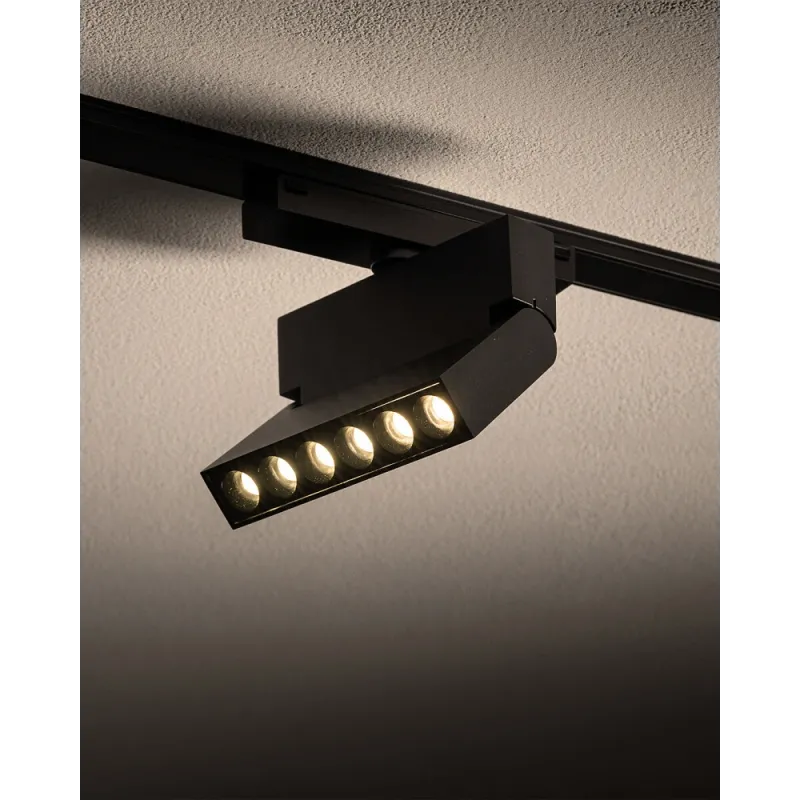 Магнітний трековий світильник Nowodvorski 11312 UT-LVM Focus Out LED 1x6W 3000K 500Lm IP20 чорний