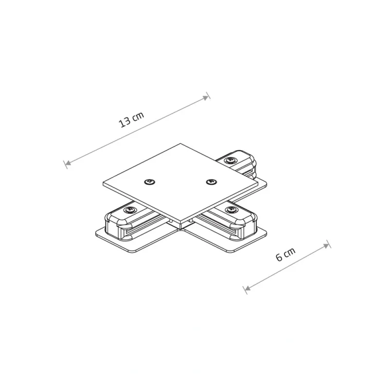 З'єднувач Nowodvorski 8834 Profile Recessed T-connector IP20 білий