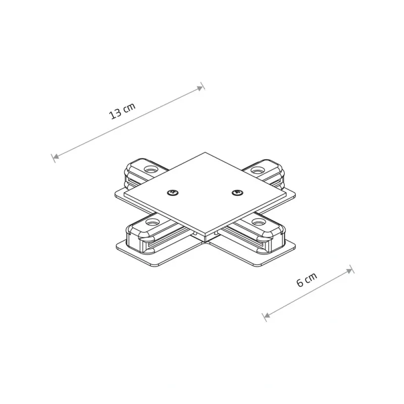 З'єднувач Nowodvorski 8836 Profile Recessed X-connector IP20 білий