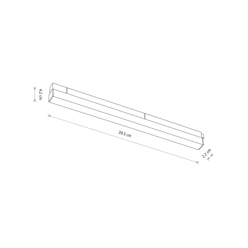 Магнітний трековий світильник Nowodvorski 10148 LVM Line LED 1x15W 3000K 700Lm IP20 чорний