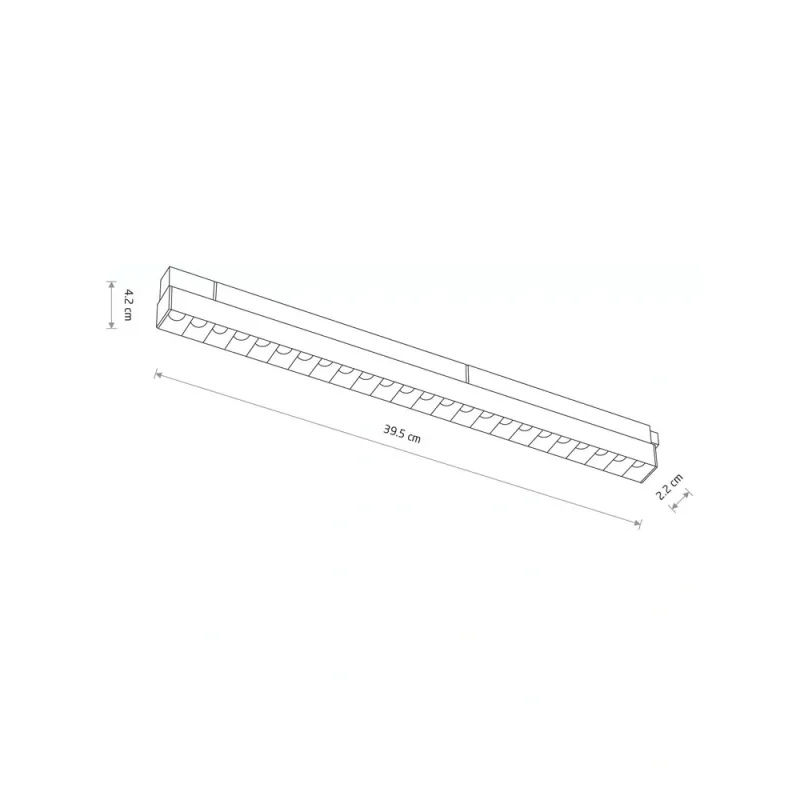 Магнітний трековий світильник Nowodvorski 11630 LVM Focus LED 1x15W 3000K 1300Lm IP20 білий