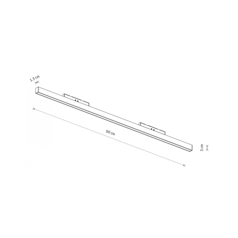 Магнітний трековий світильник Nowodvorski 11721 NANO-LVM Line Out LED 1x20W 3000K 610Lm IP20 чорний