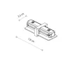 З'єднувач Nowodvorski 9454 Profile Straight Connector IP20 білий
