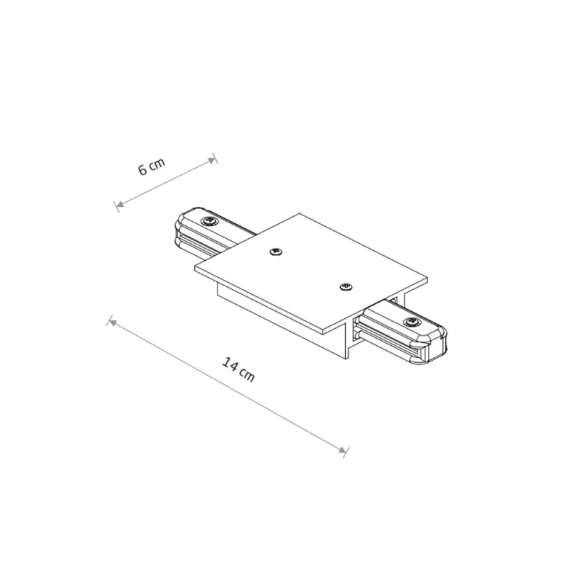 Ввід живлення Nowodvorski 10228 Profile Recessed Power Straight Connector IP20 чорний