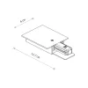 Токоввід Nowodvorski 8972 Profile Recessed Power End Cap IP20 білий