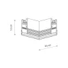 З'єднувач кутовий врізний Nowodvorski 10158 LVM Recessed Horizintal Corner IP20 чорний