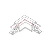 З'єднувач кутовий Nowodvorski 8227 CTLS Power L Connector Right білий