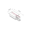 Ввід живлення Nowodvorski 8235 CTLS Recessed Power End Cap Left IP20 чорний
