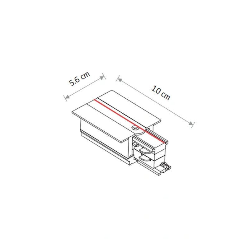 Ввід живлення Nowodvorski 8235 CTLS Recessed Power End Cap Left IP20 чорний