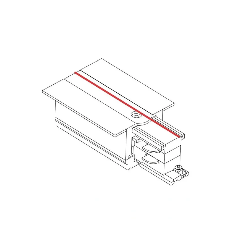 Ввід живлення Nowodvorski 8235 CTLS Recessed Power End Cap Left IP20 чорний