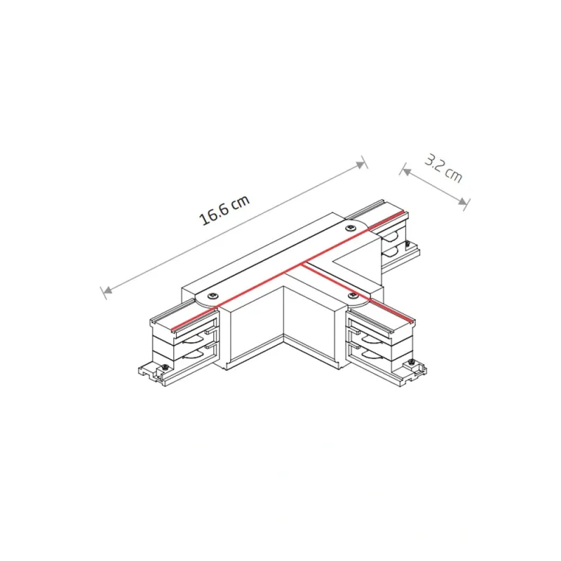 З'єднувач Nowodvorski 8237 CTLS Power T Connector Left 2 T-L2 чорний