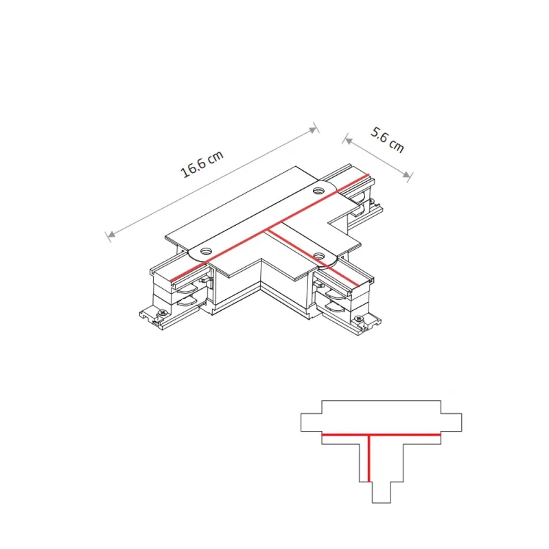З'єднувач Nowodvorski 8245 CTLS Recessed Power T Connector Right 1 T-R1 IP20 білий
