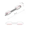 З'єднувач Nowodvorski 8677 CTLS Recessed Power Flex Connector IP20 чорний