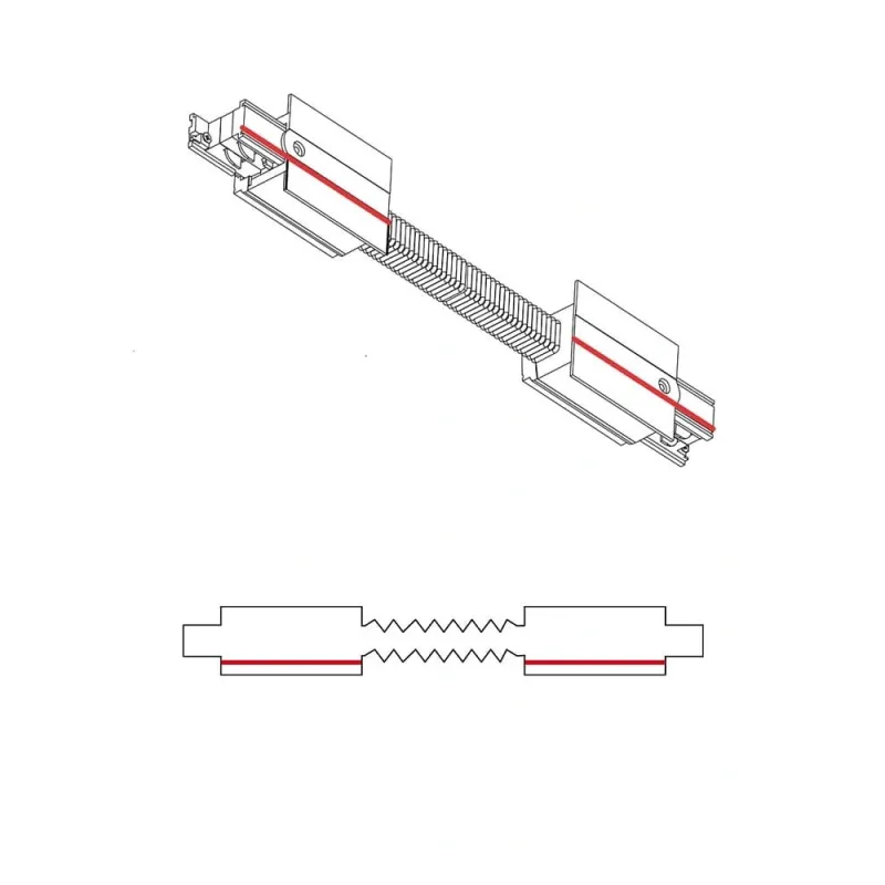 З'єднувач Nowodvorski 8677 CTLS Recessed Power Flex Connector IP20 чорний