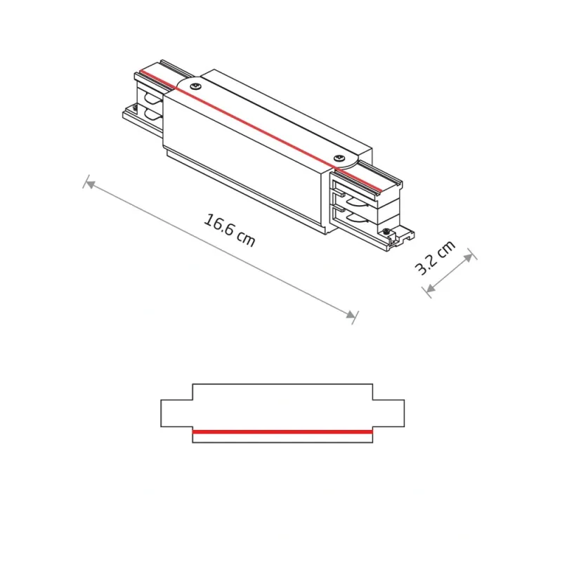З'єднувач Nowodvorski 8707 CTLS Power Straight Connector IP20 білий