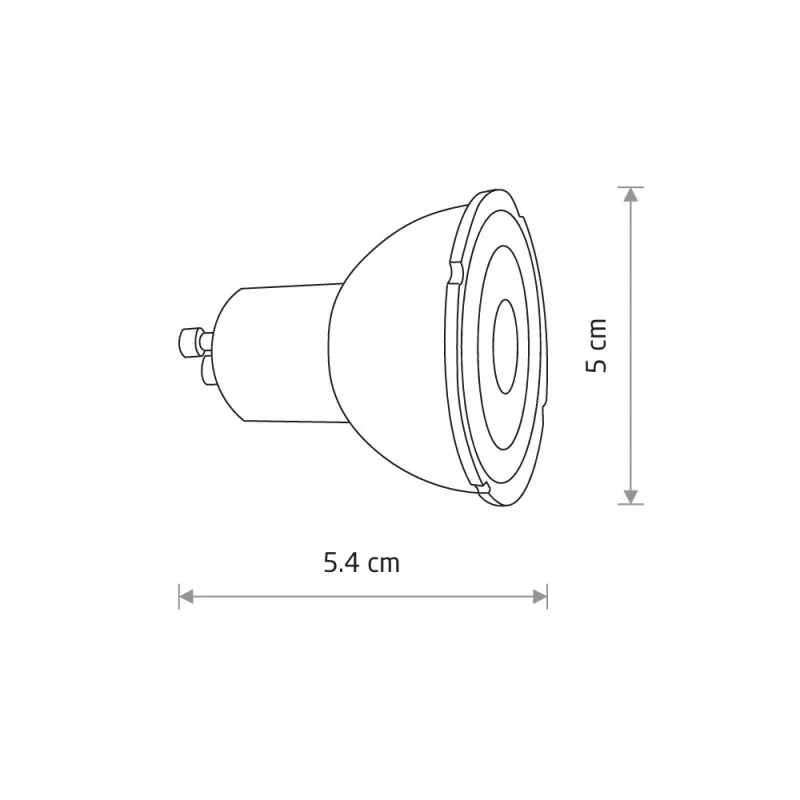 Світлодіодна лампочка Nowodvorski 8348 Reflector GU10 GU10 1x7W 3000K 600Lm IP20 чорна