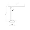 Настільна лампа Nowodvorski 8358 Smart LED 1x8W 3000K-6000К 400Lm IP20 чорна