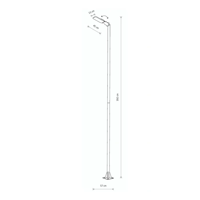 Вуличний світильник Nowodvorski 10633 Pathway LED Pro 1x60W 4000K 5900Lm IP65 чорний