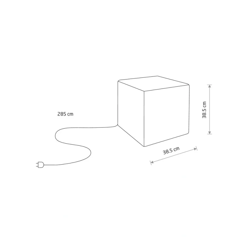 Вуличний світильник Nowodvorski 8966 Cumulus Cube M E27 1x25W IP44 білий
