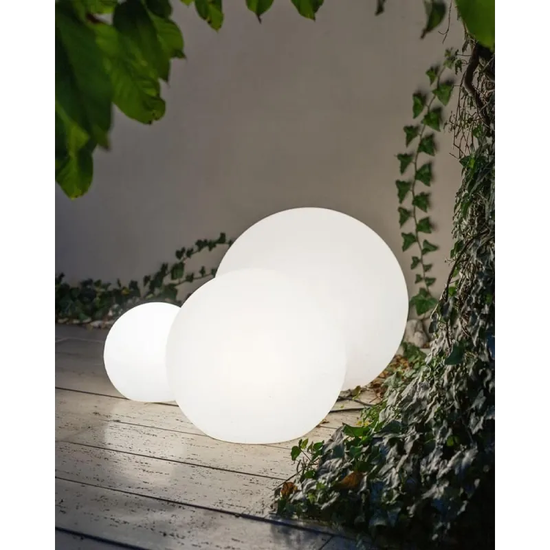 Вуличний садовий світильник куля Nowodvorski 6976 Cumulus S E27 1x25W IP44 білий