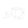 Вуличний світильник Nowodvorski 8965 Cumulus Cube L E27 1x25W IP44 білий