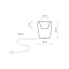 Вуличний світильник Nowodvorski 9711 Flowerpot S E27 1x25W IP44 білий