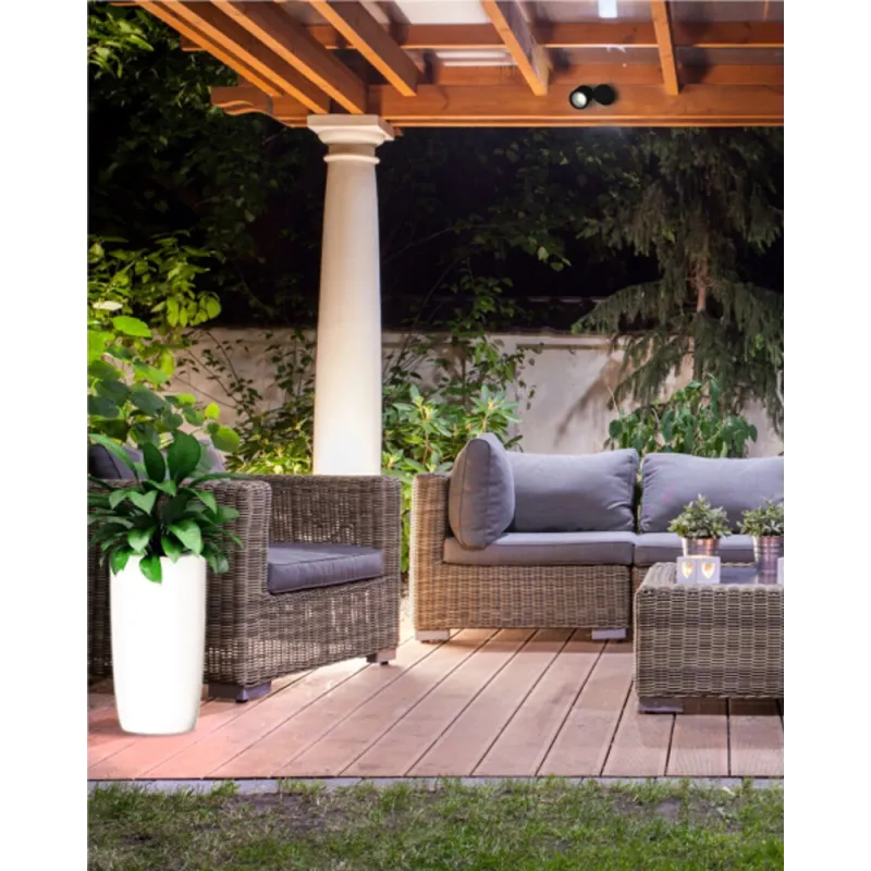 Вуличний світильник Nowodvorski 9712 Flowerpot M E27 1x25W IP44 білий