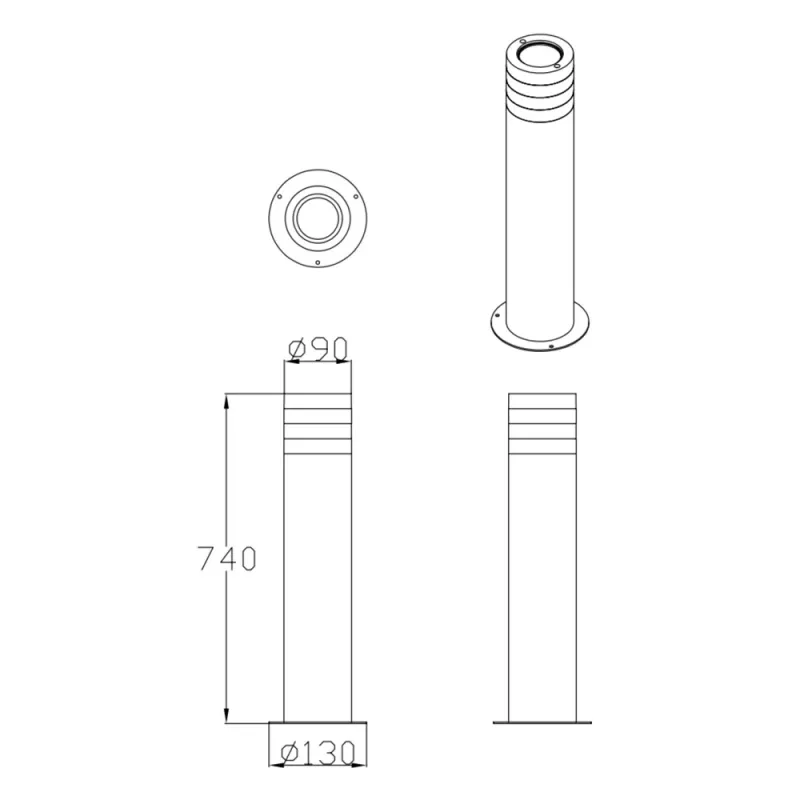 Вуличний світильники Goldlux Rino 324016