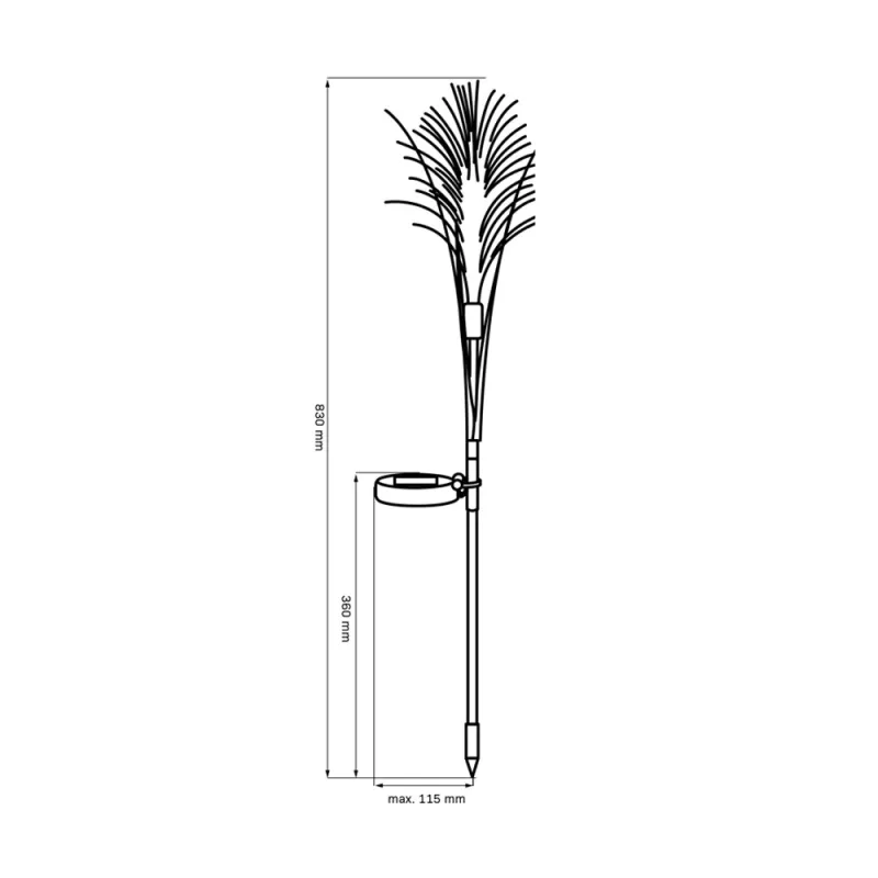 Вуличний світильники Goldlux Grass/Flora 329448