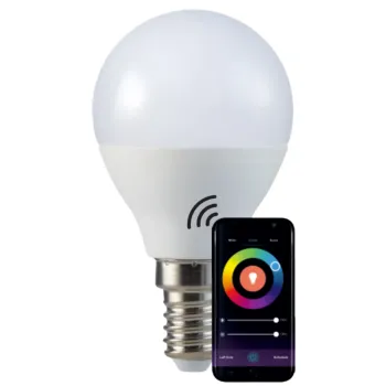 Розумна світлодіодна лампа Sanico Goldlux Wi-Fi E14 G45 5.5W ТЕПЛИЙ 2700K~ХОЛОДНИЙ 6500K + RGB TUYAsmart – 313799